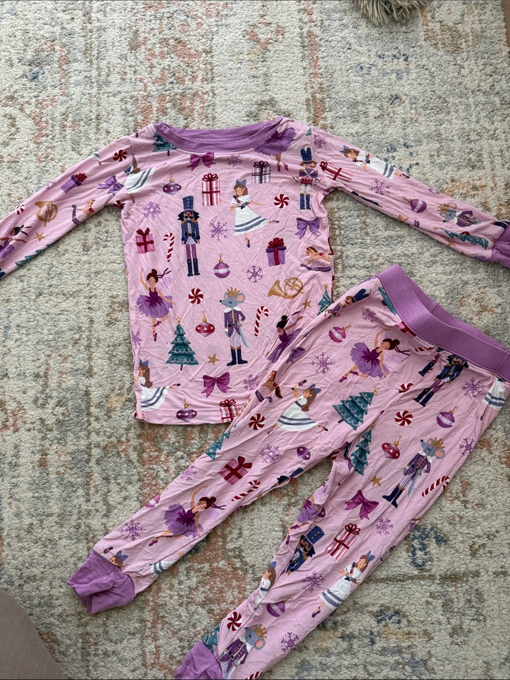 Little Sleepies Pink Nutcracker & Ballerina Pajama Set